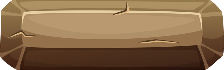 Wall Mural - stone button for game interface. cartoon interface element