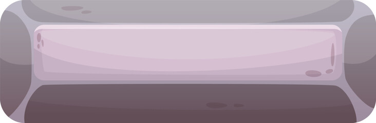 Wall Mural - cartoon stone ui element. mobile game button
