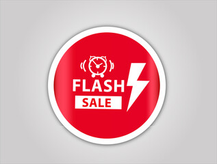 red flat sale web banner for flash sale  banner and poster