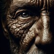 © customer solution - Close-up of old and weathered human face
