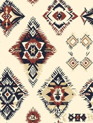 Wall Mural - Ethnic handmade ornamental seamless pattern