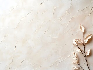 Wall Mural - minimalist beige textured paper background with serene natural aesthetic