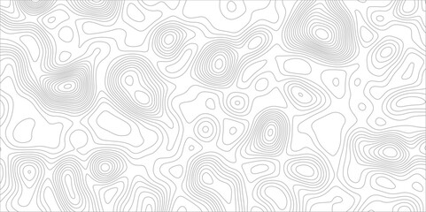 Abstract background with topographic map white background. The stylized height of the topographic map contour in black lines. gradient multicolor wave curve lines banner background design.