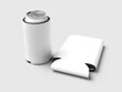 © impro-studio - White Blank Can with Can Cooler Mockup 3D Render