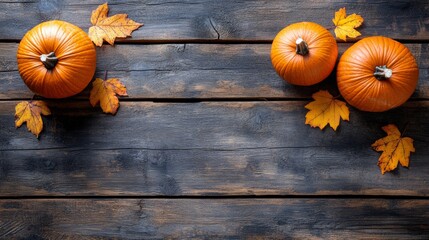 Wall Mural - thanksgiving pumpkin background
