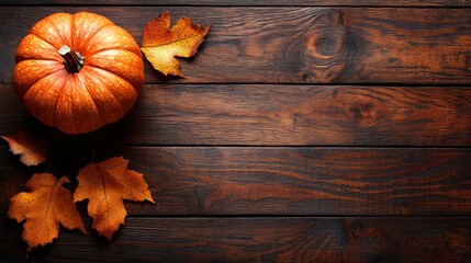 Wall Mural - thanksgiving pumpkin background