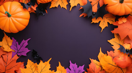 Wall Mural - thanksgiving pumpkin background
