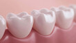 © aironamad - Close-Up View of Healthy White Teeth on Gums for Dental Care and Oral Hygiene