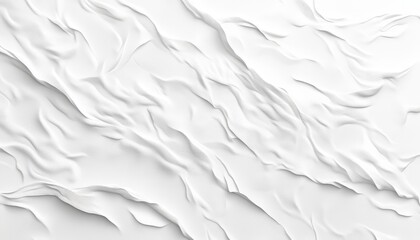 Wall Mural - Abstract White Draped Fabric with Subtle Texture