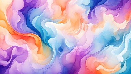 Wall Mural - Vibrant gradient swirl pattern creating an abstract visual tapestry