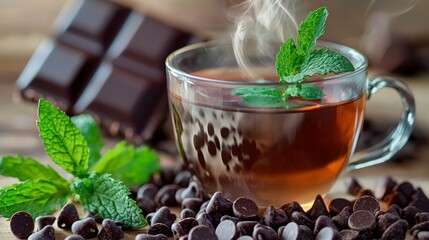 Wall Mural - Mint Chocolate Tea