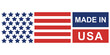 © Jawad Graphics - made in usa flag suitable for commerce business. badge, seal, sticker, logo
