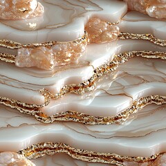 Sticker - Elegant Abstract Marble Pattern with Soft Hues