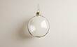 © DZMITRY - Isolated mock up of a blank glass Christmas ball for a tree