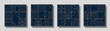 © FerouFYN - Set of luxury gold color lines vector abstract art deco templates.
