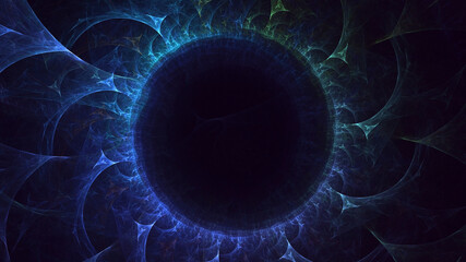 Wall Mural - 3d manual rendering abstract circle light background. its not ai generatd illustration.