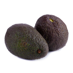 Poster - Avocado is a natural food with multivitamins isolated on a white background.