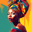 © Antonella - PAINTING OF A BEAUTIFUL AFRICAN WOMAN