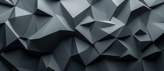 Wall Mural - Abstract Black and Gray Geometric Pattern