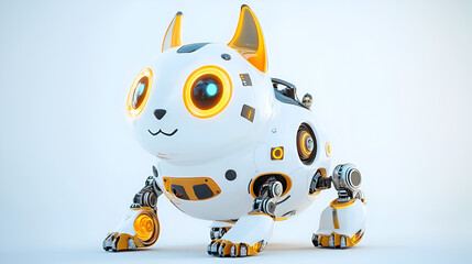 Wall Mural - robot pet 3d render