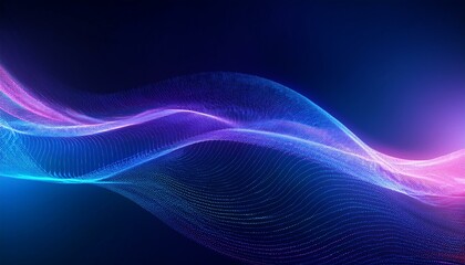 Fototapete - Futuristic point wave. Abstract background with a dynamic wave. Connecting background. Abstract wave Big data technology 3d rendering. Futuristic data stream vector background.
