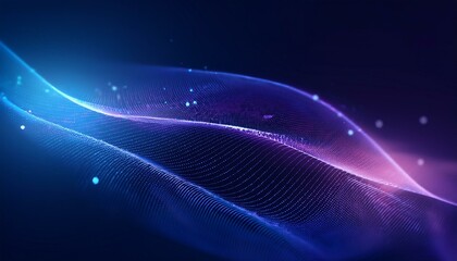 Fototapete - Futuristic point wave. Abstract background with a dynamic wave. Connecting background. Abstract wave Big data technology 3d rendering. Futuristic data stream vector background.