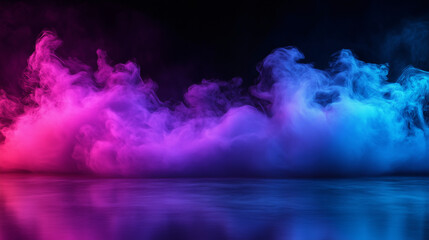 Wall Mural - mystical mist. swirling smoke in dark and light symphony. fluid fantasia. abstract dance of fog and 