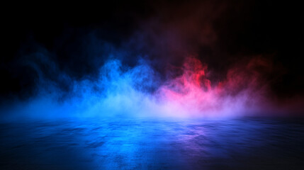 Wall Mural - mystical mist. swirling smoke in dark and light symphony. fluid fantasia. abstract dance of fog and 