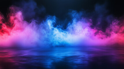 Wall Mural - mystical mist. swirling smoke in dark and light symphony. fluid fantasia. abstract dance of fog and 