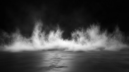 Wall Mural - mystical mist. swirling smoke in dark and light symphony. fluid fantasia. abstract dance of fog and 