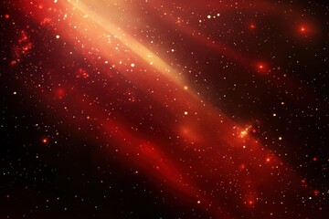 Wall Mural - cosmic red nebula with shining stars interstellar dust