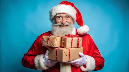 santa claus with Gift Box