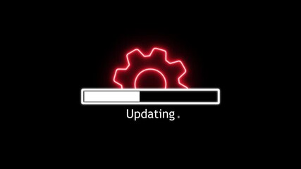 operating system upgrade concept, software updating and process , update modern functions, setting u