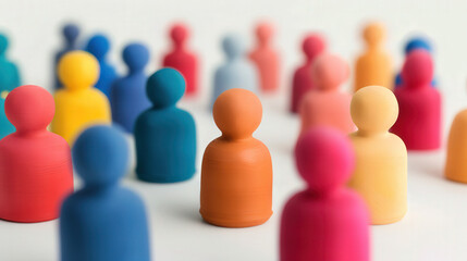Wall Mural - vibrant 3d clay networking icon, a dynamic representation of connectivity and collaboration, featuri