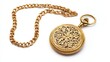 © Hungarian - Ornate Gold Pocket Watch with Chain