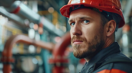 portrait of a person in a factory