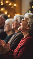 Wall Mural - Senior Choir Brings Warmth and Joy in Cozy Community Center