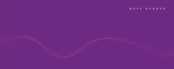 Wall Mural - abstract purple wave background