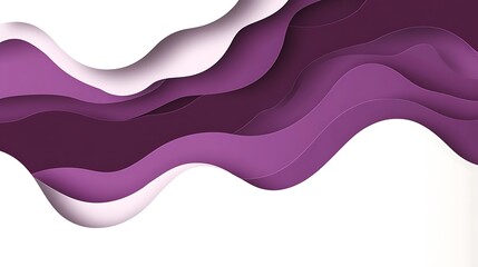 Poster - Abstract Purple Paper Cut Design