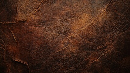 Canvas Print - Textured Close-Up of Old Leather Surface