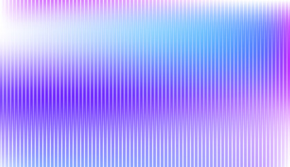 3d ribbed glass background with refraction effect with soft gradients. Reeded glass texture with blue purple pink gradient banner template with overlay effect. Abstract Vector illustration