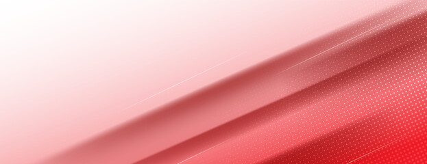 Wall Mural - red and white background with diagonal stripes and halftone