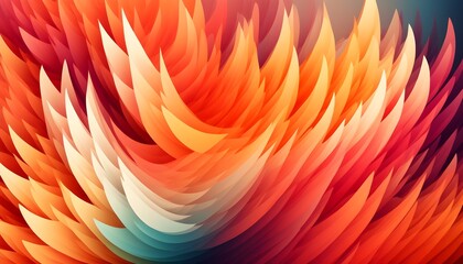 Wall Mural - Vibrant Abstract Flames in Warm Tones with Space for Text