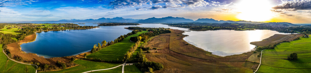 Canvas Print - lake chiemsee in bavaria - germany