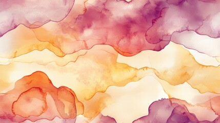 Wall Mural - abstract watercolor seamless pattern with soft gradients background