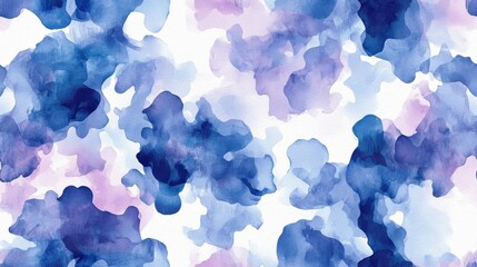 Wall Mural - abstract watercolor seamless pattern with soft gradients background