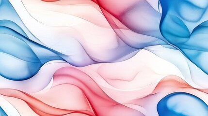 Wall Mural - abstract watercolor seamless pattern with soft gradients background