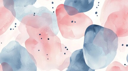 Wall Mural - abstract watercolor seamless pattern with soft gradients background