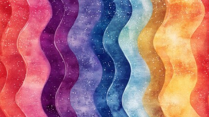 Wall Mural - abstract watercolor seamless pattern with soft gradients background