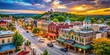 © Danicha - Scenic View of Downtown Branson Missouri Featuring Shops, Restaurants, and Vibrant City Life